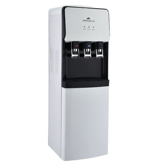 Picture of Armadillo 3-tap water cooler with energy saving container - white