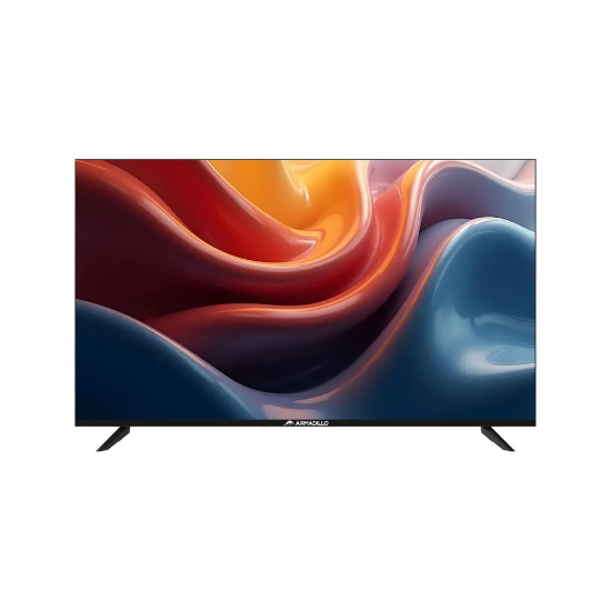 صورة تلفزيون ارماديللو مقاس 32 بوصة، دقة HD، شاشة LED بدون إطار، منفذا HDMI ومنفذا USB